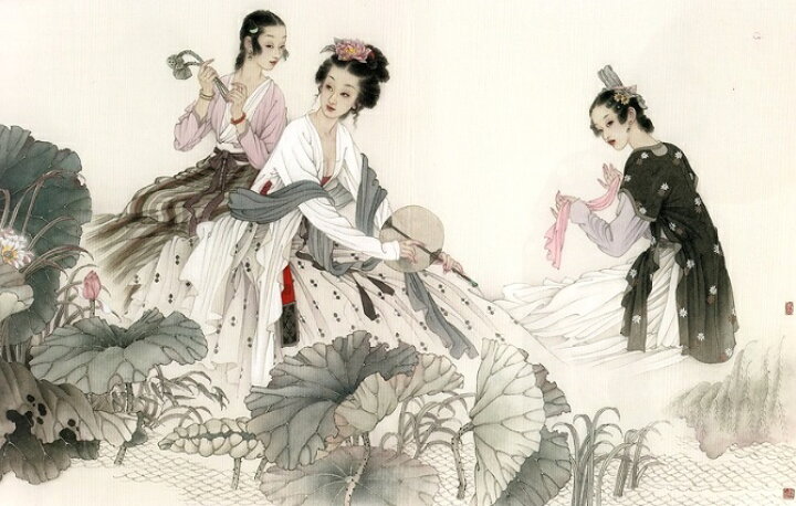 楽天市場】趙国経 王美芳 美人画 近現代中国画名家逸品 中国絵画 