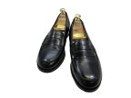 【中古】【送料無料】HAWKINS (ホーキンス)US 7H (25.0cm〜25.5cm) レザーコインローファーメンズシューズ 紳士 靴 ビジネス カジュアル メンテナンス済