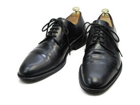 【中古】【送料無料】BRILLANTE39 / (24.5cm〜25.0cm) イタリア製・ストレートチップメンズシューズ 紳士 靴 ビジネス カジュアル メンテナンス済