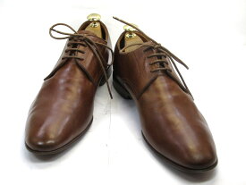 【中古】【送料無料】BALLY (バリー)7.5 D/ (25.5cm〜26.0cm) スイス製・プレーントゥメンズシューズ 紳士 靴 ビジネス カジュアル メンテナンス済