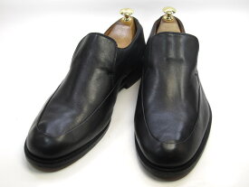 【中古】【送料無料】CLARKS7.5 / (27.5cm〜28.0cm) スリッポンメンズシューズ 紳士 靴 ビジネス カジュアル メンテナンス済