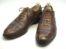 【中古】【送料無料】JOHN SPENCLI8 / (27.5cm〜28.0cm) イギリス製・ストレートチップメンズシューズ 紳士 靴 ビジネス カジュアル メンテナンス済