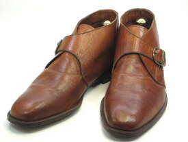 【中古】【送料無料】CINTI UOMO42 / (26.5cm〜27.0cm) イタリア・ショートブーツ/モンクストラップメンズシューズ 紳士 靴 ビジネス カジュアル メンテナンス済