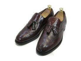 【中古】【送料無料】HANOVER (ハノーバー)9 D/B / (25.5cm〜26.0cm) アメリカ製・ローファー/ウイングチップメンズシューズ 紳士 靴 ビジネス カジュアル メンテナンス済