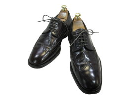 【中古】【送料無料】Salvatore Ferragamo (サルバトーレ・フェラガモ)9 EEE (27.5cm〜28.0cm) イタリア製・レザーウイングチップシューズメンズシューズ 紳士 靴 ビジネス カジュアル メンテナンス済