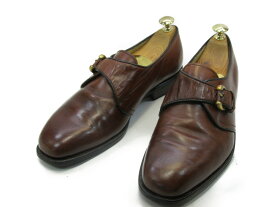 【中古】【送料無料】BALLY (バリー)5.5 E / (23.5cm〜24.0cm) モンクストラップメンズシューズ 紳士 靴 ビジネス カジュアル メンテナンス済