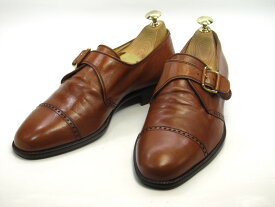 【中古】【送料無料】ZANIN6.5 / (23.5cm〜24.0cm) イタリア製・モンクストラップメンズシューズ 紳士 靴 ビジネス カジュアル メンテナンス済