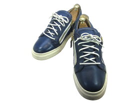 【中古】【送料無料】N/A40.5 (25.0cm〜25.5cm) イタリア製・レザースニーカーメンズシューズ 紳士 靴 ビジネス カジュアル メンテナンス済