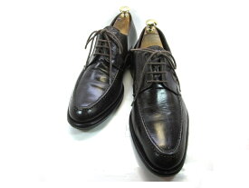 【中古】【送料無料】CALZOLERIA TOSCANA41 / (25.0cm〜25.5cm) イタリア製・プレーントゥメンズシューズ 紳士 靴 ビジネス カジュアル メンテナンス済