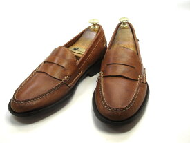 【中古】【送料無料】BASS (バス)9.5 D / (26.5cm〜27.0cm) スリッポンメンズシューズ 紳士 靴 ビジネス カジュアル メンテナンス済