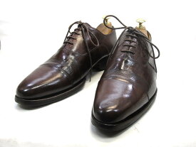【中古】【送料無料】JOHNSTON&MURPHY CROWN ARISTOCRAFT6.5 / (2.cm〜2.cm) 日本製・ストレートチップメンズシューズ 紳士 靴 ビジネス カジュアル メンテナンス済