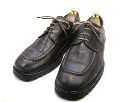 【中古】【送料無料】ADAM DERRICK- / (27.0cm〜27.5cm) イタリア製・Uチップメンズシューズ 紳士 靴 ビジネス カジュアル メンテナンス済