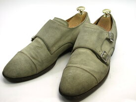 【中古】【送料無料】BALLY (バリー)5 E / (23.5cm〜24.0cm) スイス製・ダブルモンクストラップメンズシューズ 紳士 靴 ビジネス カジュアル メンテナンス済