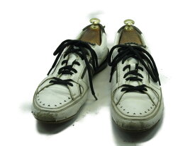 【中古】【送料無料】KATHARINE HAMNETT (キャサリン ハムネット) - / (25.0cm〜25.5cm) 日本製・レザースニーカーメンズシューズ 紳士 靴 ビジネス カジュアル メンテナンス済