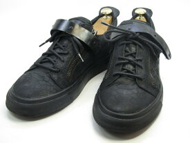 【中古】【送料無料】Shin- / (26.5cm〜27.0cm) イタリア製・スニーカーメンズシューズ 紳士 靴 ビジネス カジュアル メンテナンス済