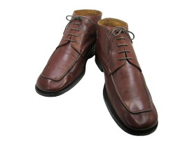 【中古】【送料無料】HERCOL43.5 (28.0cm〜28.5cm) イタリア製・Uチップレザーチャッカーブーツメンズシューズ 紳士 靴 ビジネス カジュアル メンテナンス済