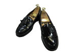【中古】【送料無料】G.H.BASS & co (ジーエイチバス) 7D (25.5cm〜26.0cm) タッセルローファーフリンジレザーメンズシューズ 紳士 靴 ビジネス カジュアル メンテナンス済