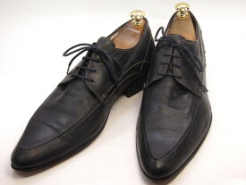 【中古】【送料無料】GIORGIO FERRI41 / (26.5cm〜27.0cm) イタリア製・Yチップメンズシューズ 紳士 靴 ビジネス カジュアル メンテナンス済