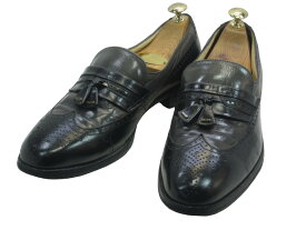 【中古】【送料無料】BALLY(バリー)7 E / (24.5cm〜25.0cm) スイス製・タッセルローファーメンズシューズ 紳士 靴 ビジネス カジュアル メンテナンス済