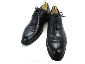 【中古】【送料無料】Ermenegildo Zegna (エルメネジルド・ゼニア)　4 EE / (23.5cm〜24.0cm) イタリア製・ストレートチップメンズシューズ 紳士 靴 ビジネス カジュアル メンテナンス済