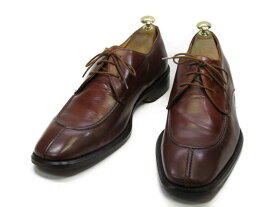 【中古】【送料無料】MERCANTI FIORENTINI (メルカンテフィオレンティーニ)9 M / (26.5cm〜27.0cm) イタリア製・Yチップメンズシューズ 紳士 靴 ビジネス カジュアル メンテナンス済