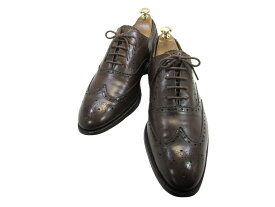 【中古】【送料無料】Finsbury(フィンベリー)9 / (27.5cm〜28.0cm) グッドイヤー・ウイングチップメンズシューズ 紳士 靴 ビジネス カジュアル メンテナンス済