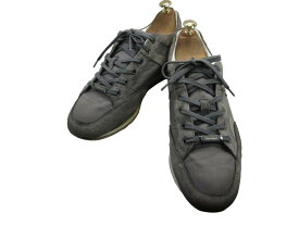 【中古】【送料無料】Zegna Sport (ゼニヤスポーツ)7.5 / (26.0cm〜26.5cm) イタリア製・スニーカーメンズシューズ 紳士 靴 ビジネス カジュアル メンテナンス済