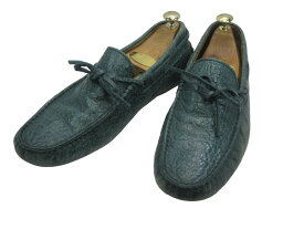 【中古】【送料無料】TOD'S (トッズ)7.5 / (25.5cm〜26.0cm) イタリア製・デッキシューズメンズシューズ 紳士 靴 ビジネス カジュアル メンテナンス済