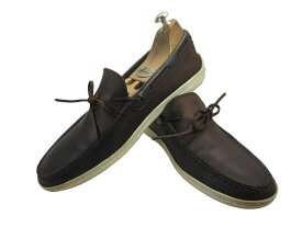 【中古】【送料無料】TOD'S (トッズ)8.5 A / (26.0cm〜26.5cm) イタリア製・スリッポンメンズシューズ 紳士 靴 ビジネス カジュアル メンテナンス済