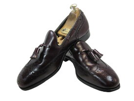 【中古】【送料無料】Footjoy (フットジョイ)8.5 E / (25.5cm〜26.0cm) アメリカ製・タッセルローファー/ウイングチップメンズシューズ 紳士 靴 ビジネス カジュアル メンテナンス済