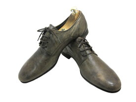 【中古】【送料無料】Pratesi (プラテージ)42 (26.0cm〜26.5cm) イタリア製・プレーントゥメンズシューズ 紳士 靴 ビジネス カジュアル メンテナンス済