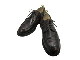 【中古】【送料無料】Berwick (バーウィック)7 (24.5cm〜25.0cm) スペイン製・Uチッププレーントゥレザーシューズメンズシューズ 紳士 靴 ビジネス カジュアル メンテナンス済
