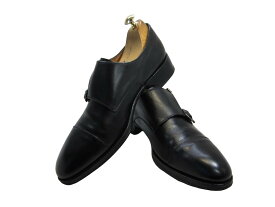 【中古】【送料無料】YANKO (ヤンコ)8 (26.5cm〜27.0cm) スペイン製・ダブルモンクストラップレザーシューズメンズシューズ 紳士 靴 ビジネス カジュアル メンテナンス済
