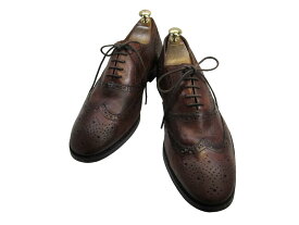 【中古】【送料無料】HAWKINS (ホーキンス)US 9 (26.0cm〜26.5cm) ウイングチップレザーシューズメンズシューズ 紳士 靴 ビジネス カジュアル メンテナンス済