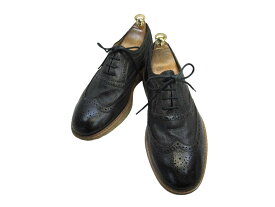 【中古】【送料無料】Hush Puppies (ハッシュパピー)250 E / (24.5cm〜25.0cm) アメリカ製・ウイングチップレザースニーカーメンズシューズ 紳士 靴 ビジネス カジュアル メンテナンス済