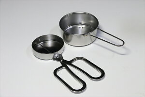 仏具■ステンレス ローソク芯切り■受皿付 寺院用 大型 鋏型 神棚 神具 仏具 盆提灯 やまこう 山幸