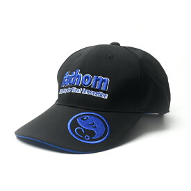 fathom 透湿・防水・撥水 フィッシングキャップ 3Dロゴ Blue 2stモデル 釣り用帽子 磯釣り 船釣り ファゾム