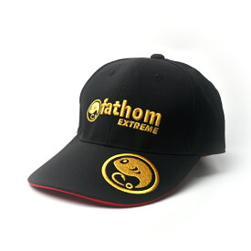 fathom EXTREME 透湿・防水・撥水 フィッシングキャップ 3Dロゴ Gold 釣り用帽子 磯釣り 船釣り ファゾム