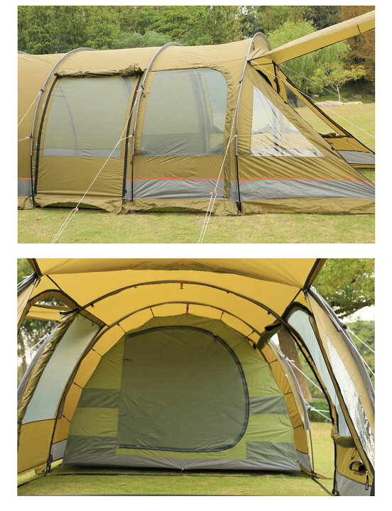 楽天市場】Soomloom 大型トンネルテント 4~6人用テント 3ルームテント 