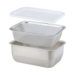 下村企販(39523)ヨーグルトの水切りバット ヨーグルトを入れて待つだけでレアチーズのように濃厚にできる水切り器 ペーパー不要 日本製▼