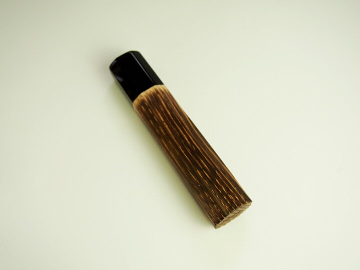 楽天市場】【710027】カネコ総業 包丁柄 黒水牛桂 八角 焼栗 ペティ 4  