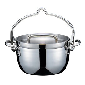 【頑張って送料無料！】TSBBQ ライトステンレス　ダッチオーブン　6インチ ミラー仕上げ（TSBBQ-011）【燕三条製｜村の鍛冶屋】炭火・ガス火・IH100V、200Vとオール熱源対応