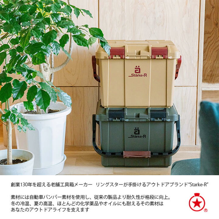 楽天市場】収納ボックス リングスター Starke-R Type Box 容量27L 
