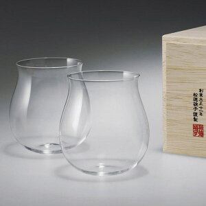 手作りガラス器 松徳硝子 うすはり 葡萄酒器 ブルゴーニュ
