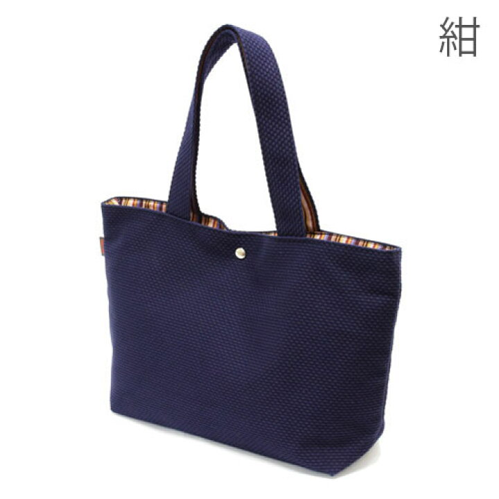 楽天市場】SASICCO トートバック SHIMA Bag 縞バッグ 消防刺子 黒 三河 