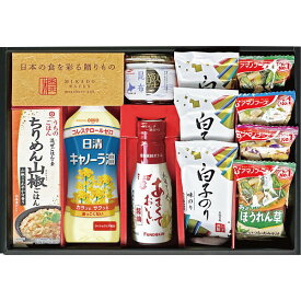 【お歳暮ギフト】【送料無料】味香門和膳（みかどわぜん）九州版 MKD-30KA フンドーキン醤油 キッコーマン混ぜごはんの素 アマノフーズおみそ汁 日清キャノーラ油 白子のり マルハニチロ鰹昆布 内祝い・贈り物に【 もらって嬉しい 女性に喜ばれるギフト 法人 手土産】