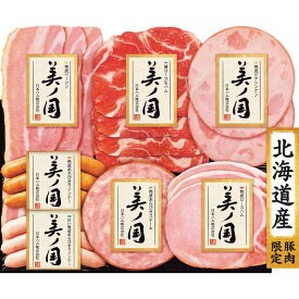 お歳暮 ギフト ハム ギフト 送料無料 日本ハム 北海道 プレミアム 美ノ国 UKH-38【冷蔵便】 ハムギフト 北海道産豚肉 熟成ロースハム 熟成ベーコン あらびきウインナー お歳暮 お年賀 御年始 寒中お見舞い 美味しい 法人 企業向け 贈答用 個人 家庭用 お礼