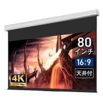 楽天市場】プロジェクタースクリーン 90インチ 電動の通販