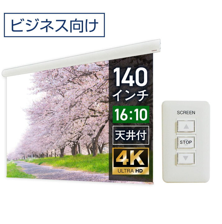 楽天市場】大型電動スクリーン 140インチ 吊り下げ シアターハウス 