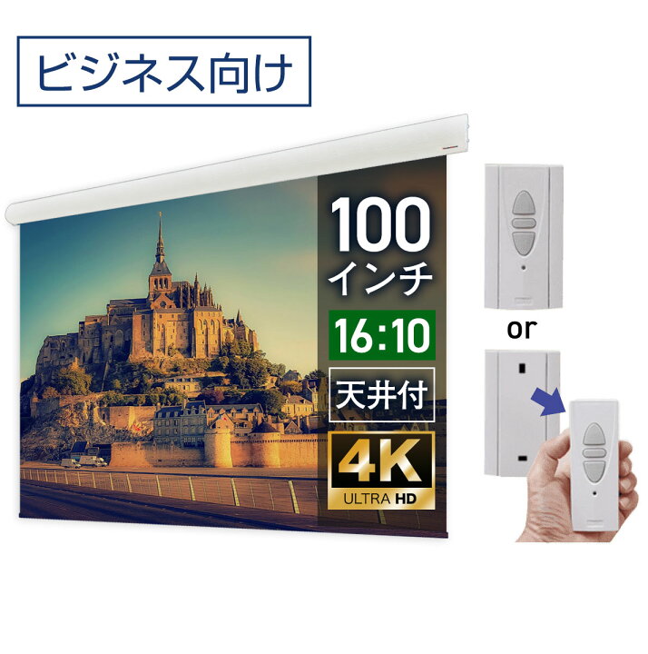 楽天市場】大型電動スクリーン 100インチ 吊り下げ シアターハウス 